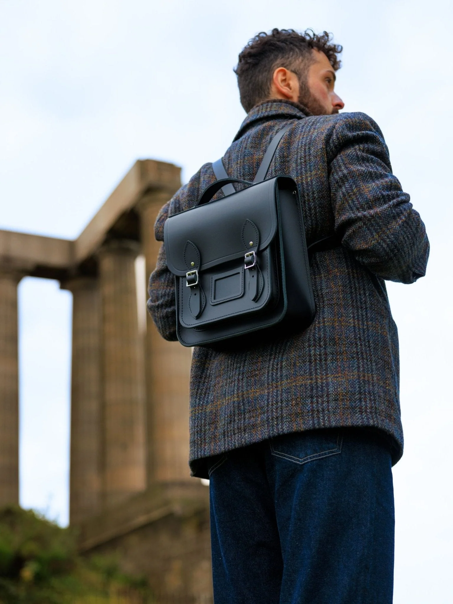 The Small Portrait Backpack - Black - Image 3