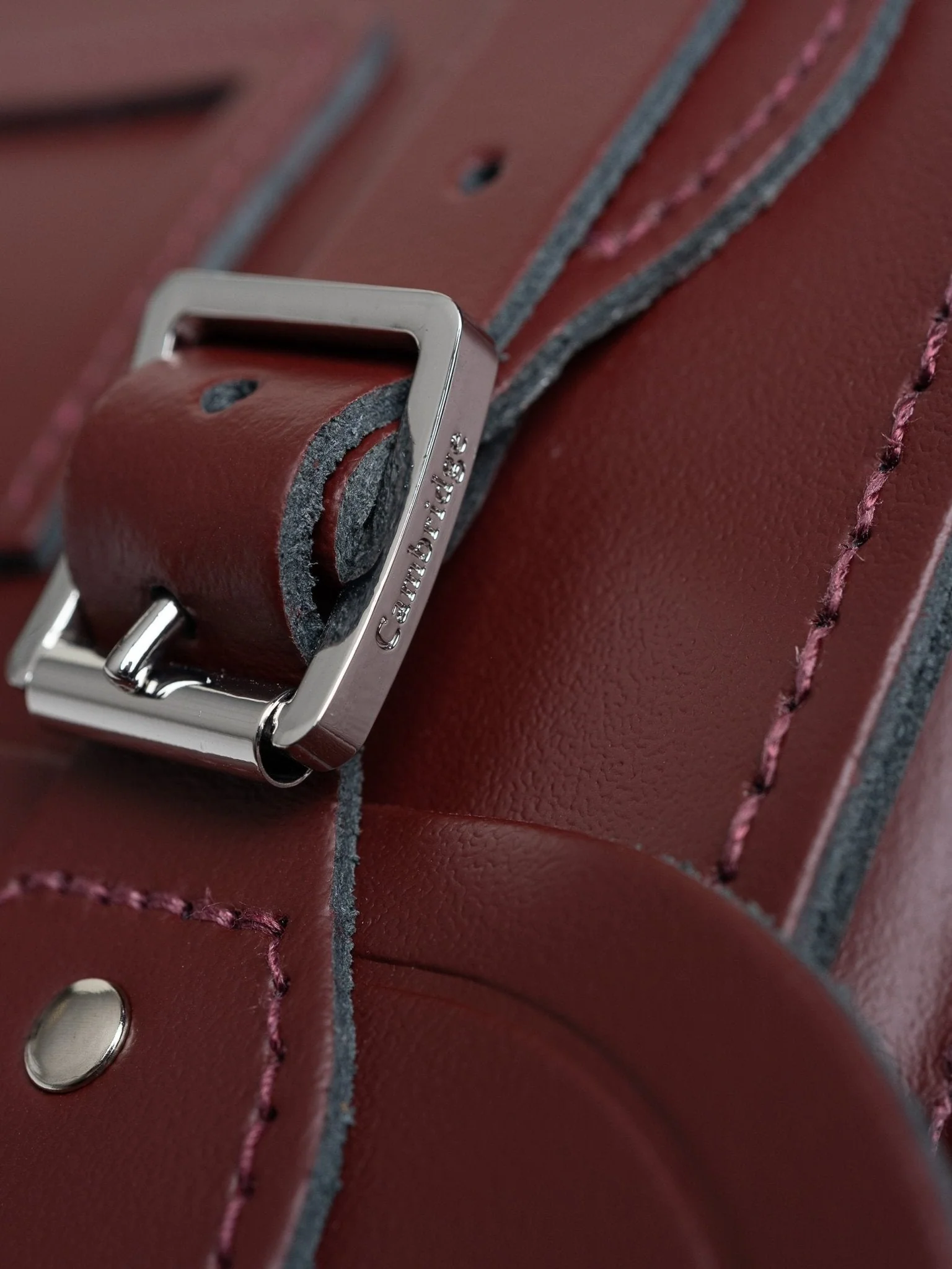 The Small Portrait Backpack -  Oxblood - Image 6