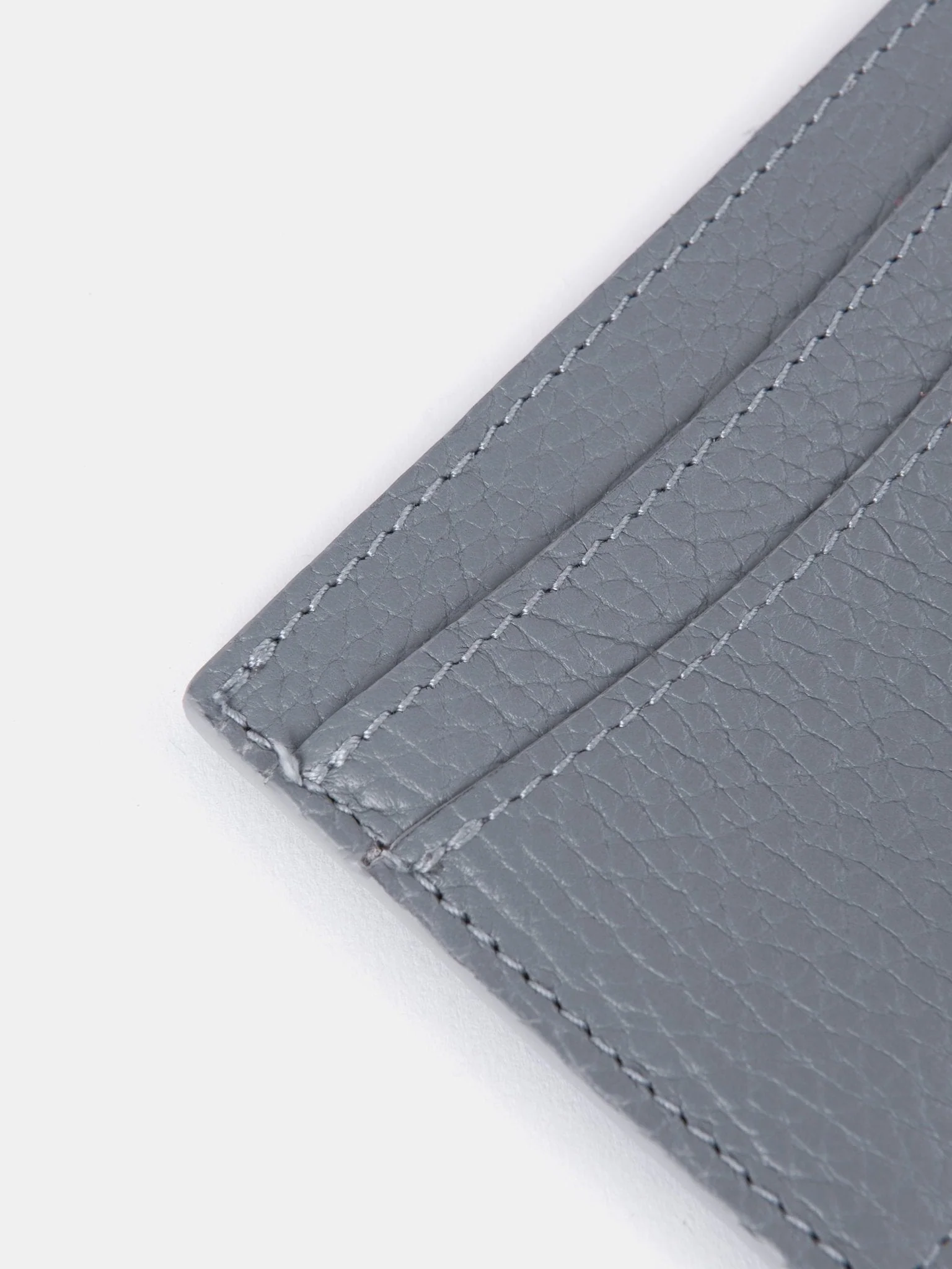 The Card Case - French Grey Calf Grain - Image 4