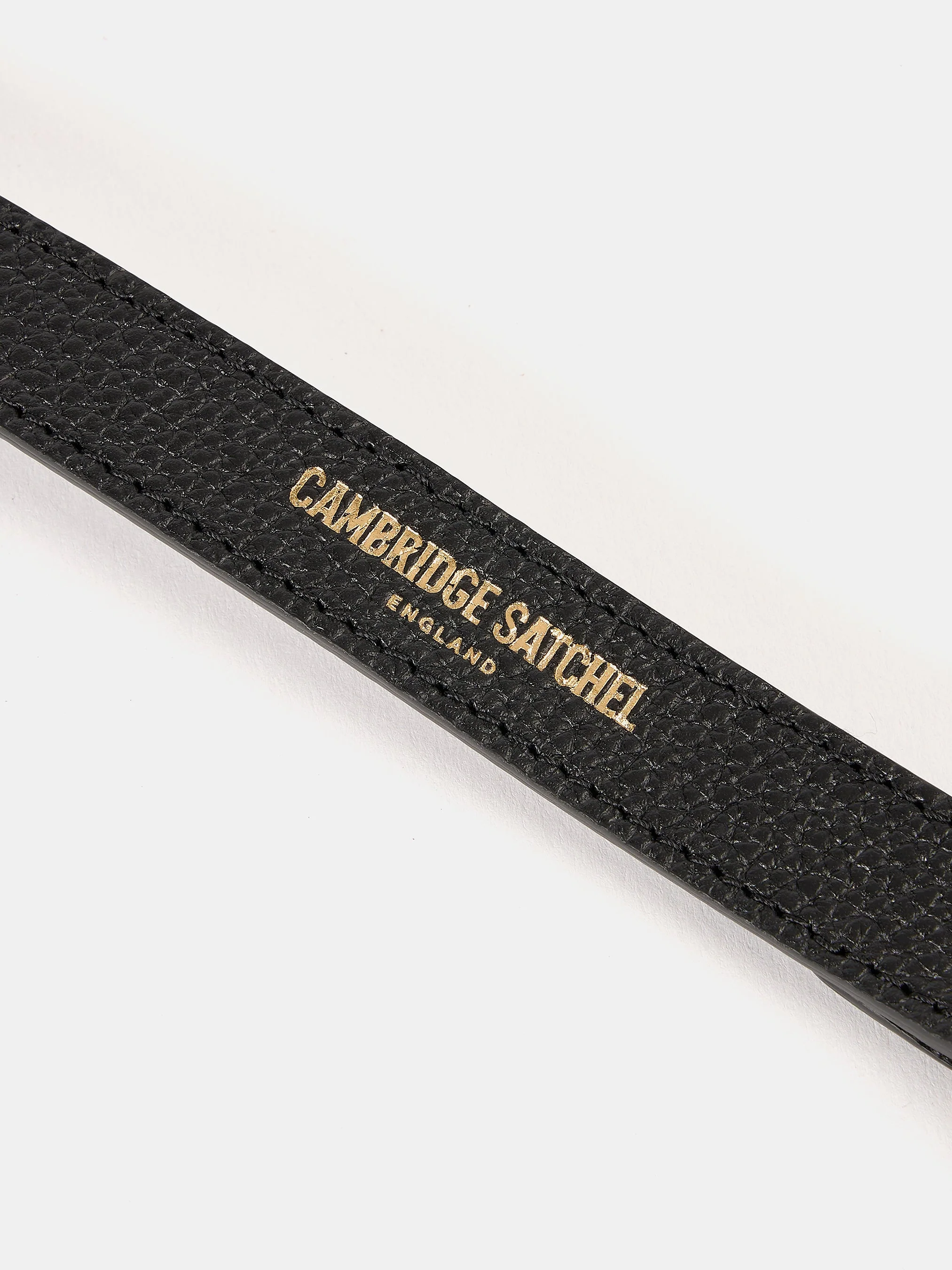 The Crossbody Strap - Black Calf Grain - Image 3
