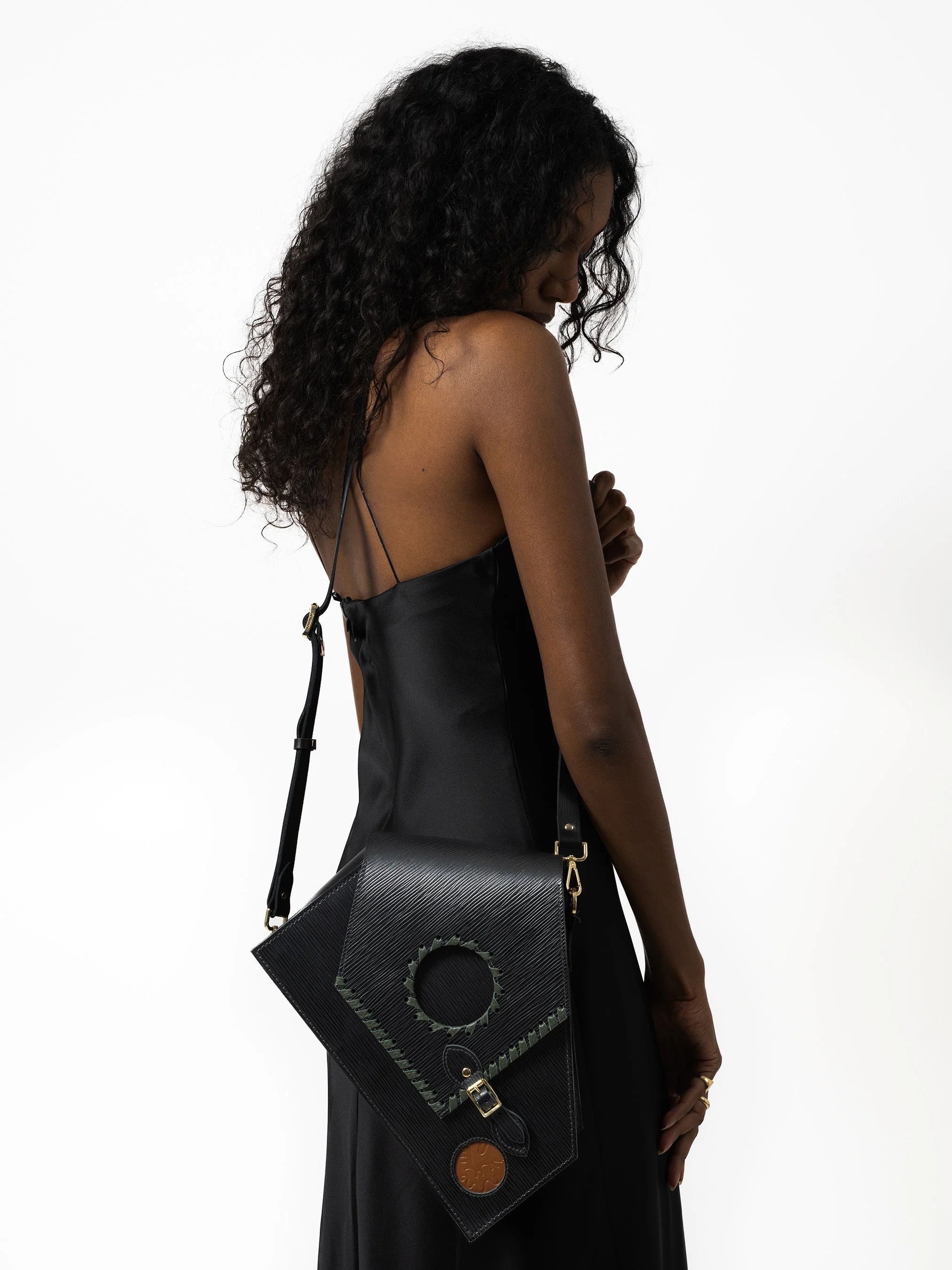 The Elphaba Grimmerie Bag - Black 1914 Grain - Image 7