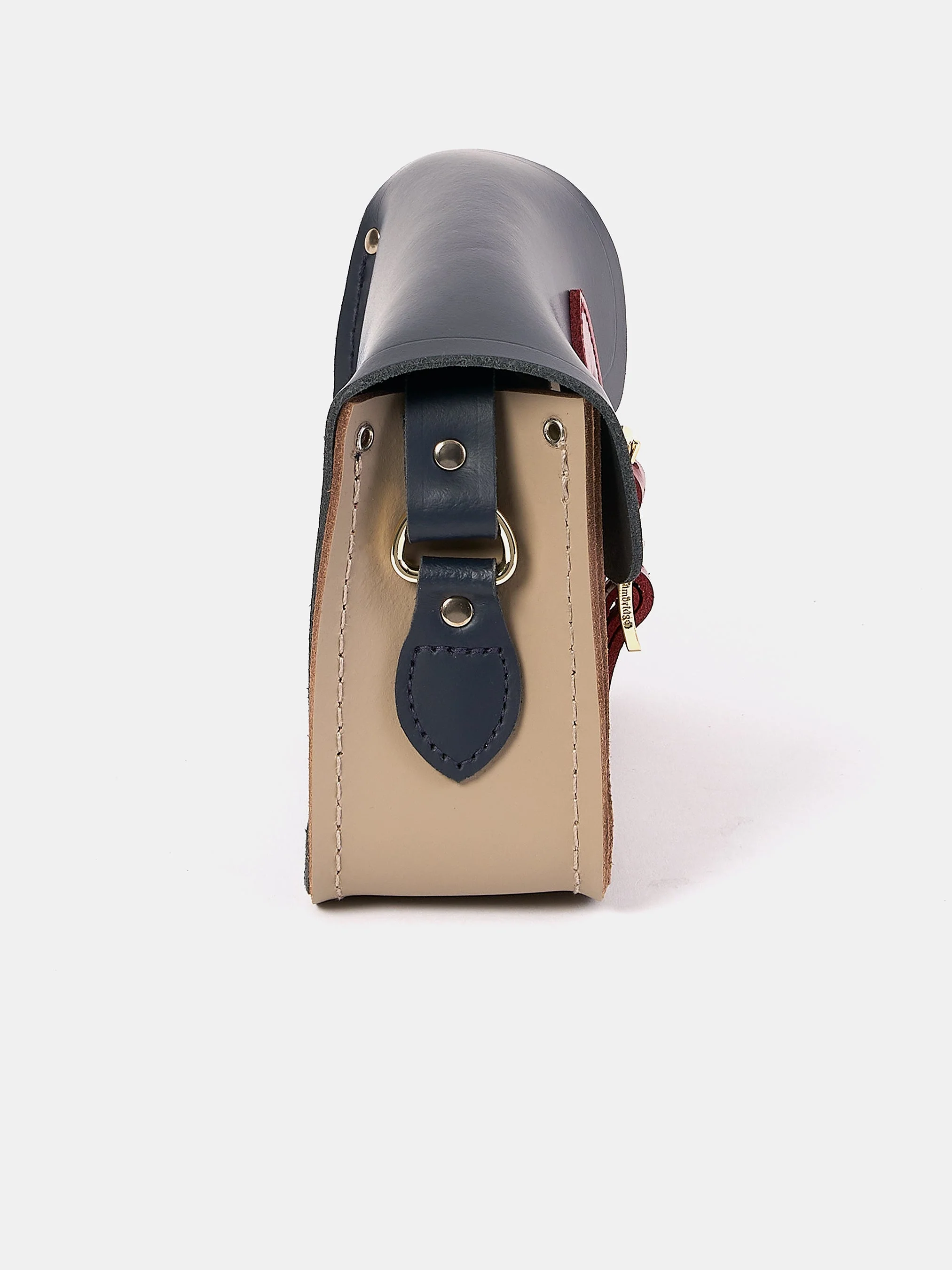 The Little One - Mushroom, Navy & Red Patent - Image 4