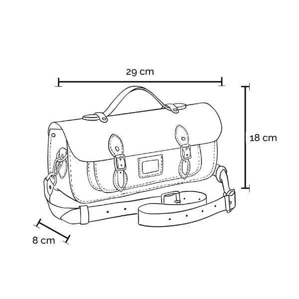 The Long Satchel - Black - Image 11