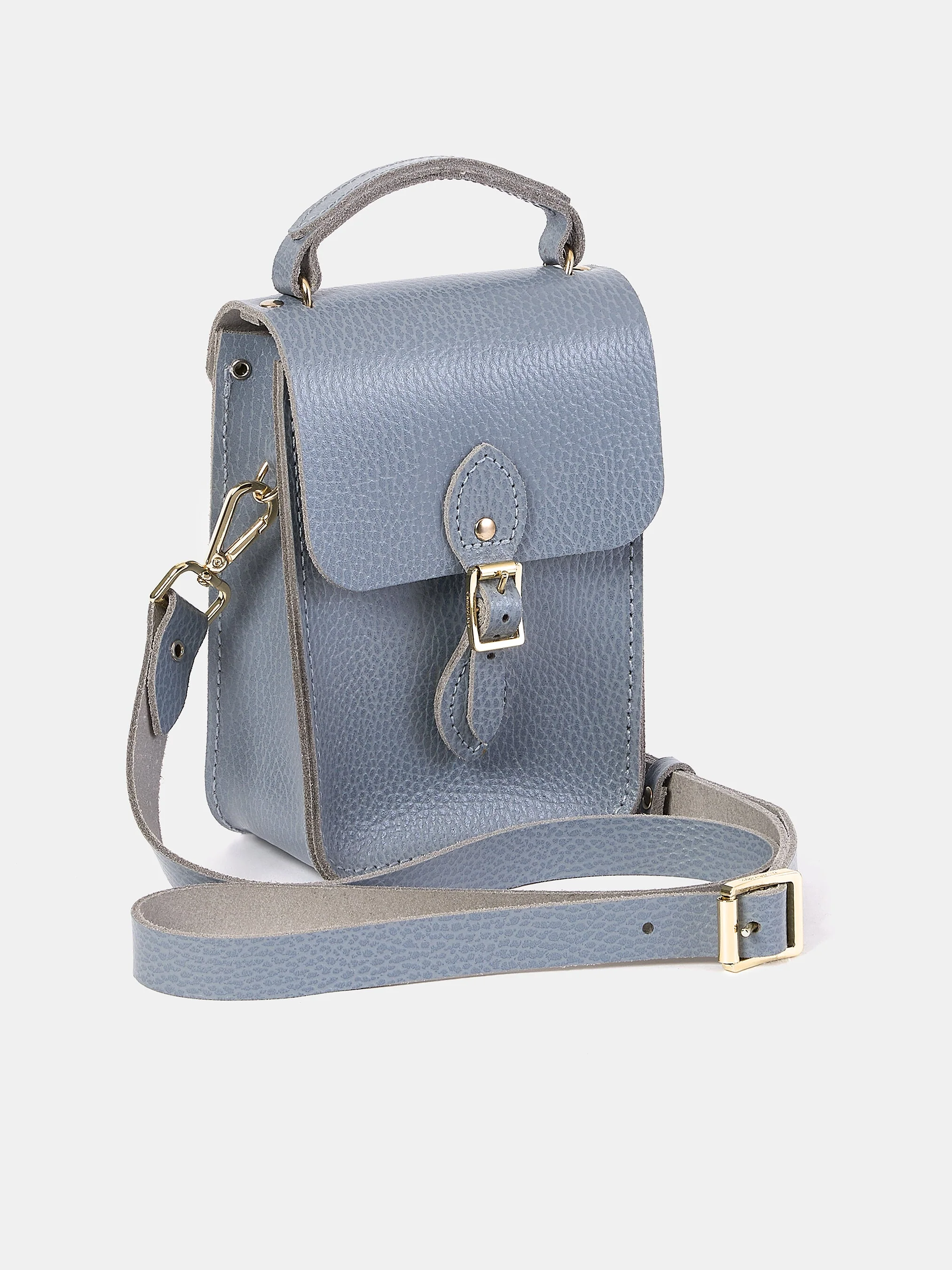 The Mini Binocular Bag - French Grey Celtic Grain - Image 3