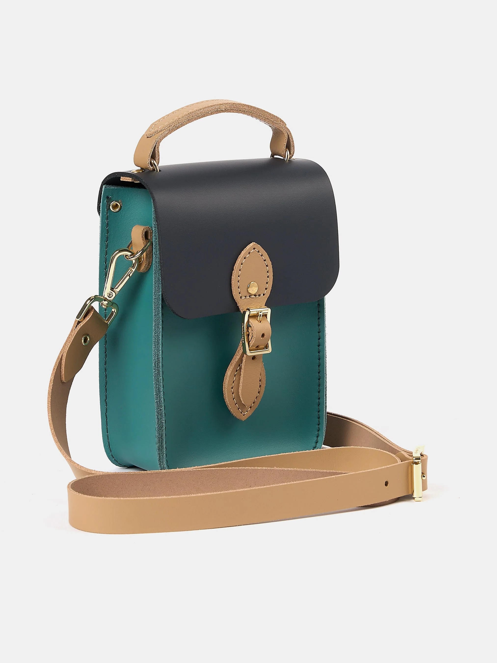 The Mini Binocular Bag - North Sea, Navy & Iced Coffee - Image 5