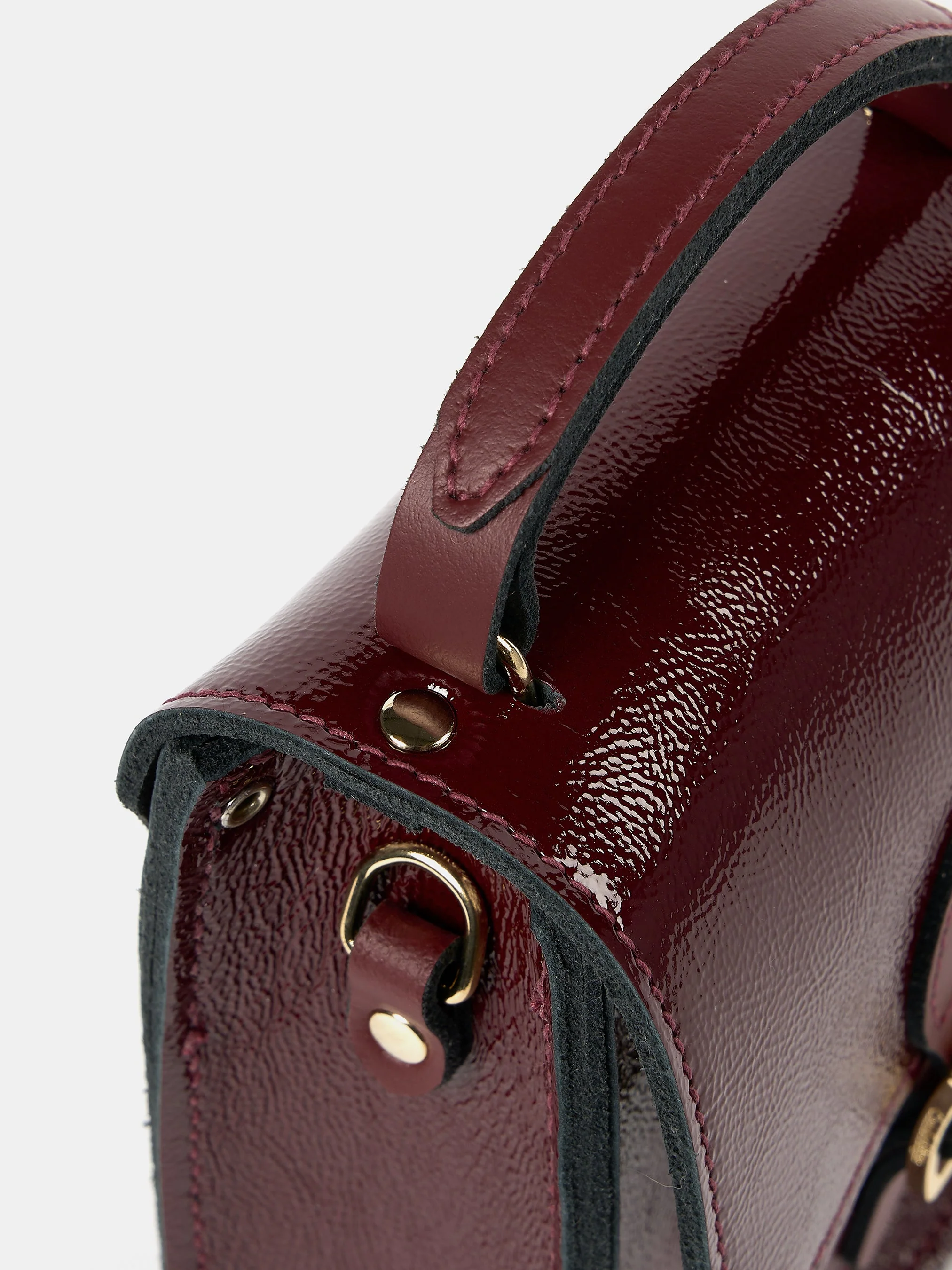 The Mini Binocular Bag - Oxblood Patent - Image 6
