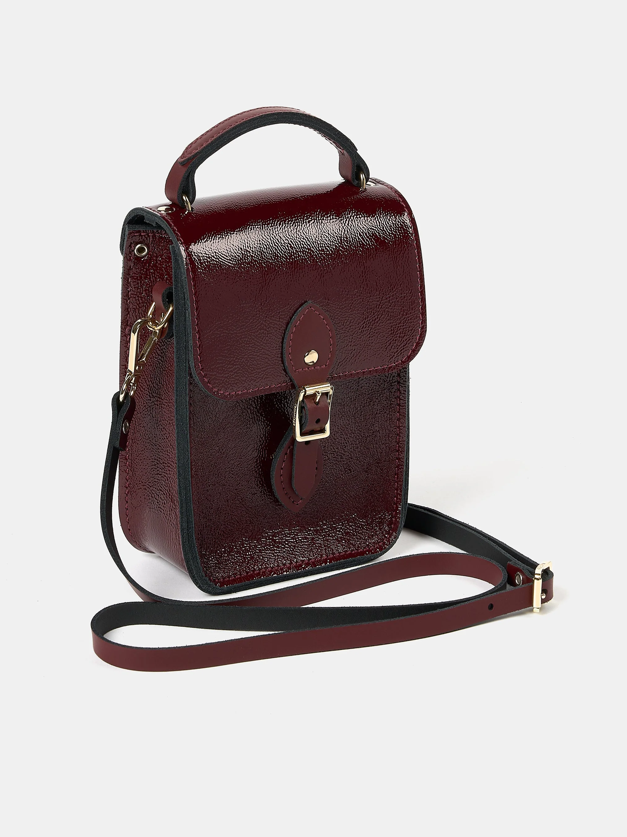 The Mini Binocular Bag - Oxblood Patent - Image 7