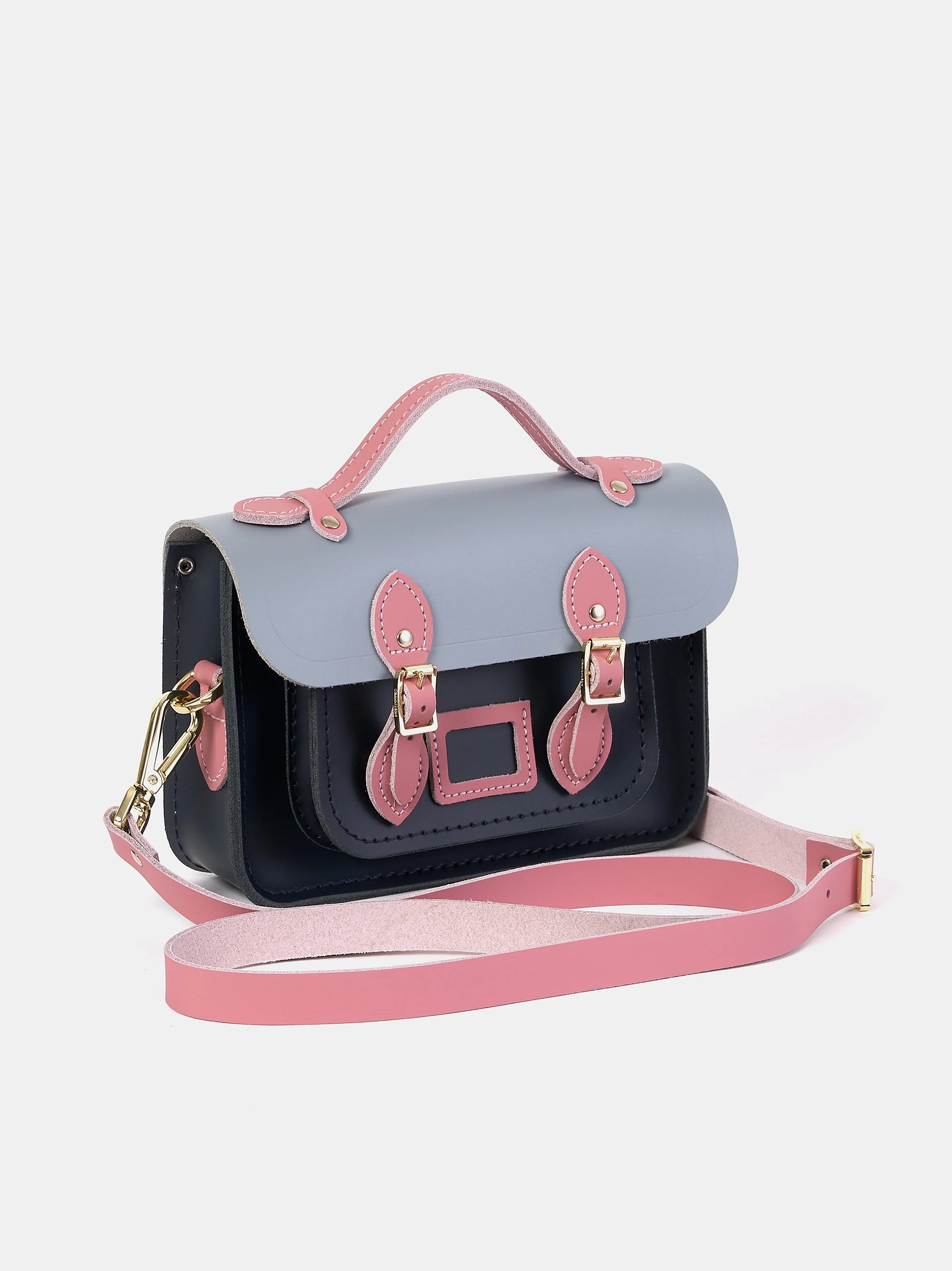 The Mini - Navy, French Grey & Rambling Rose - Image 2