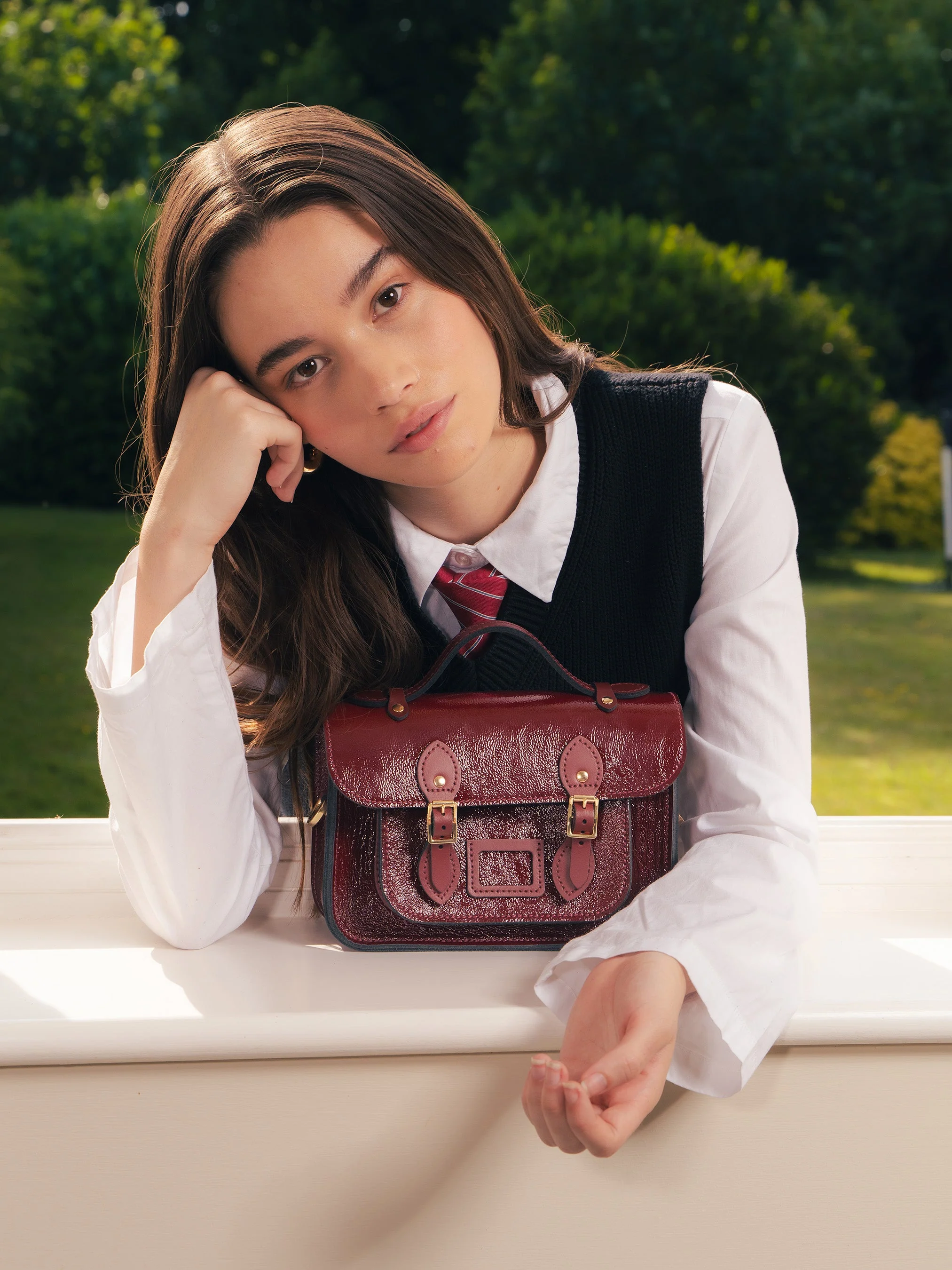 The Mini - Oxblood Patent - Image 3