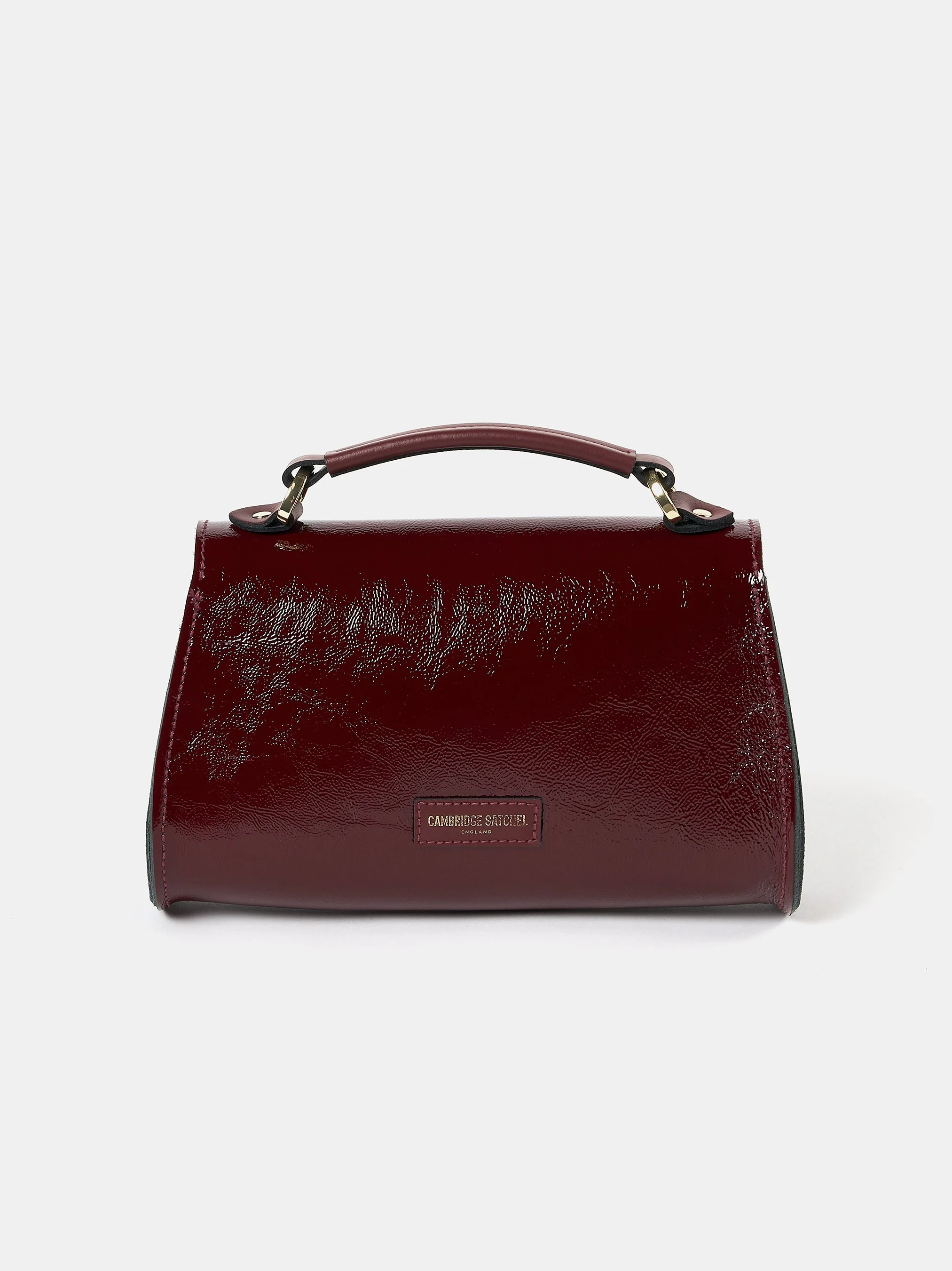 The Mini Poppy - Oxblood Patent - Image 4
