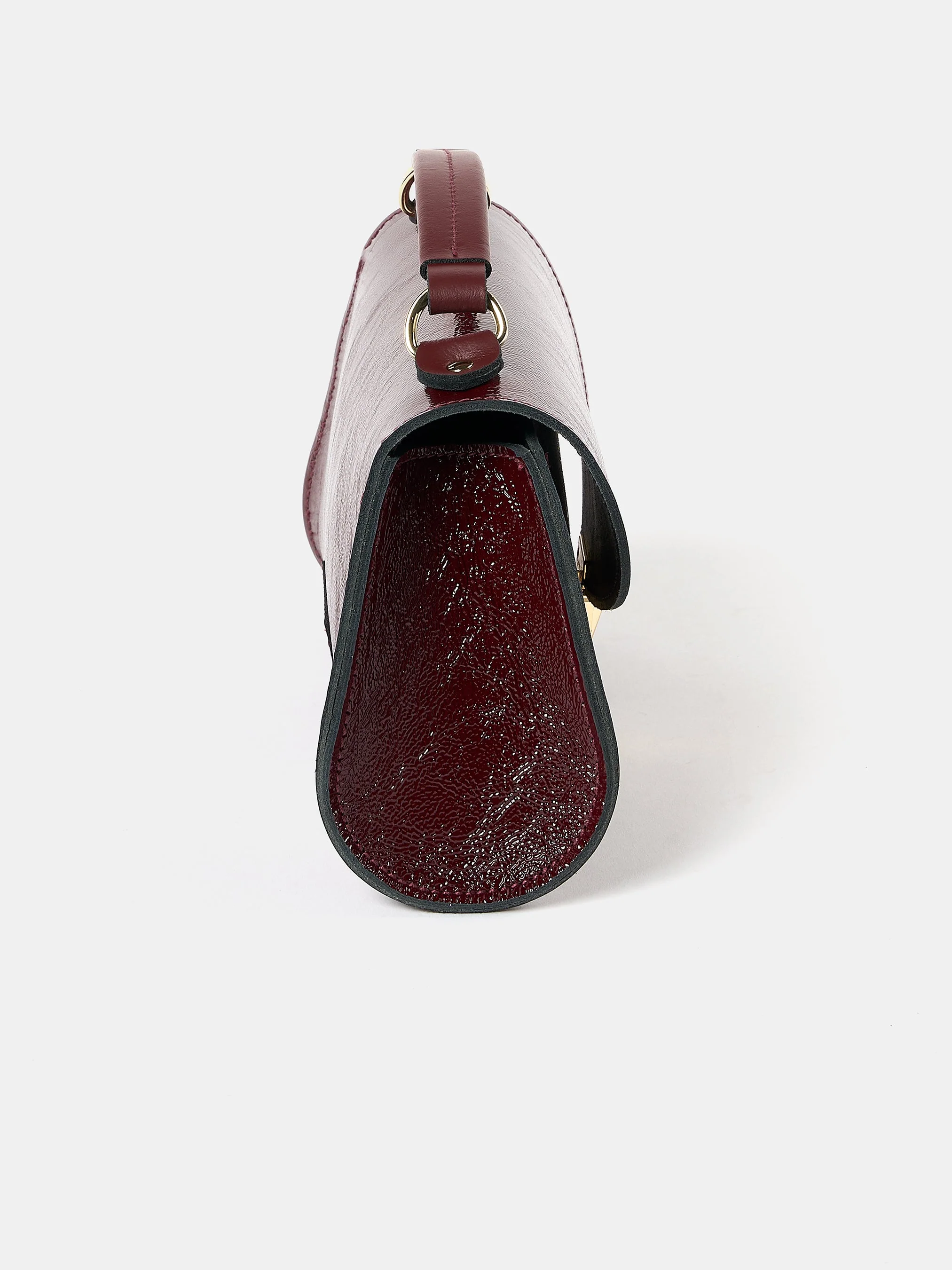 The Mini Poppy - Oxblood Patent - Image 5