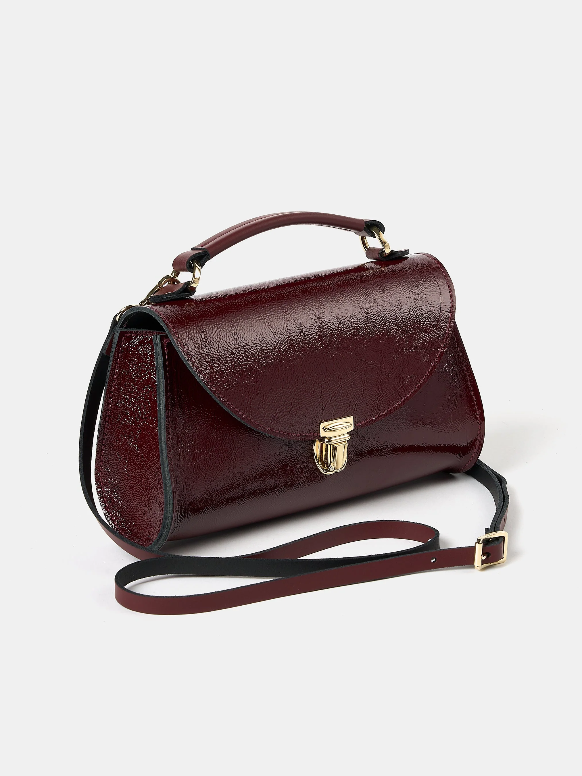 The Mini Poppy - Oxblood Patent - Image 7