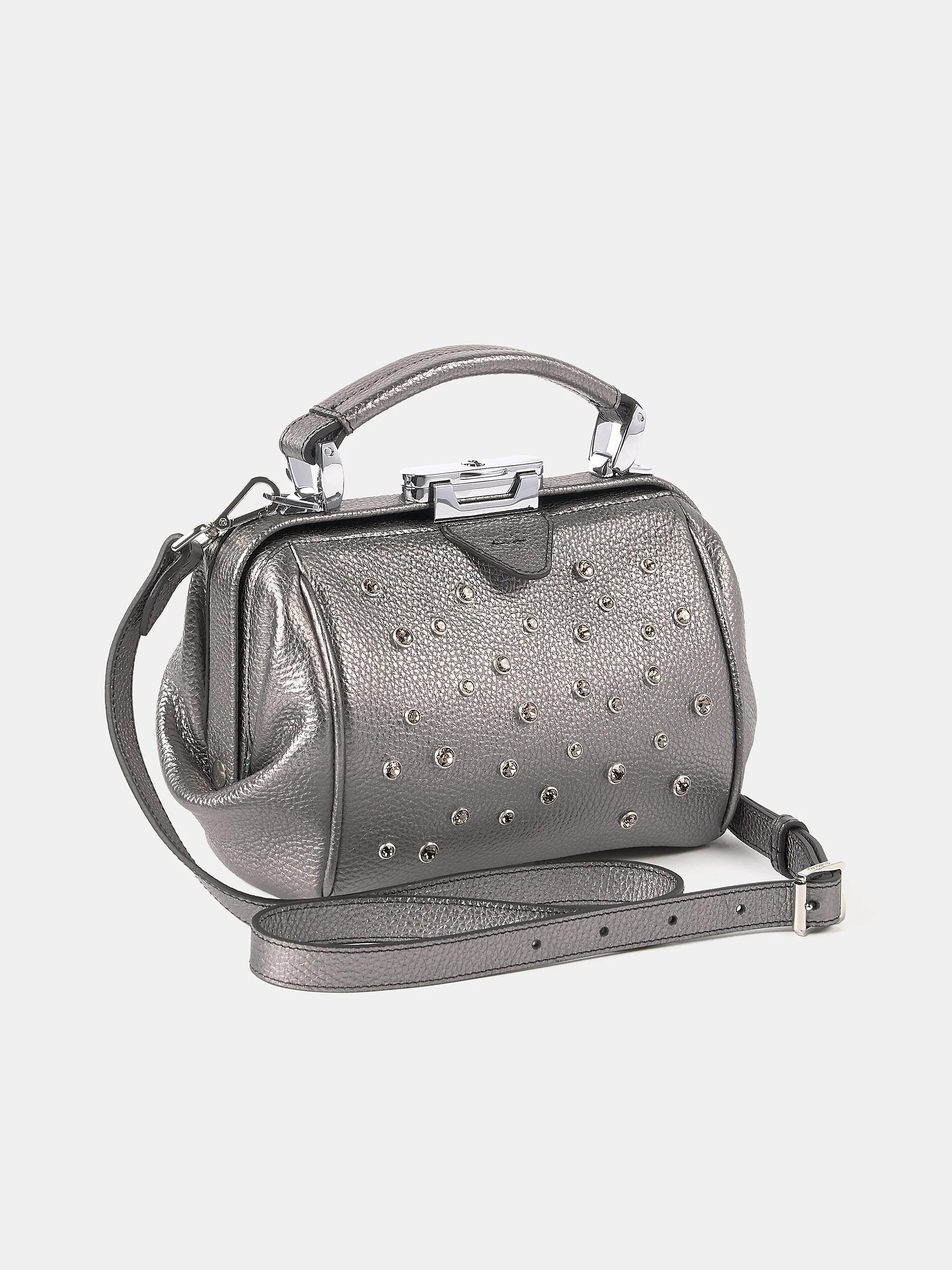 The Mini Sophie - Gunmetal Grain with Swarovski® Crystals - Image 4