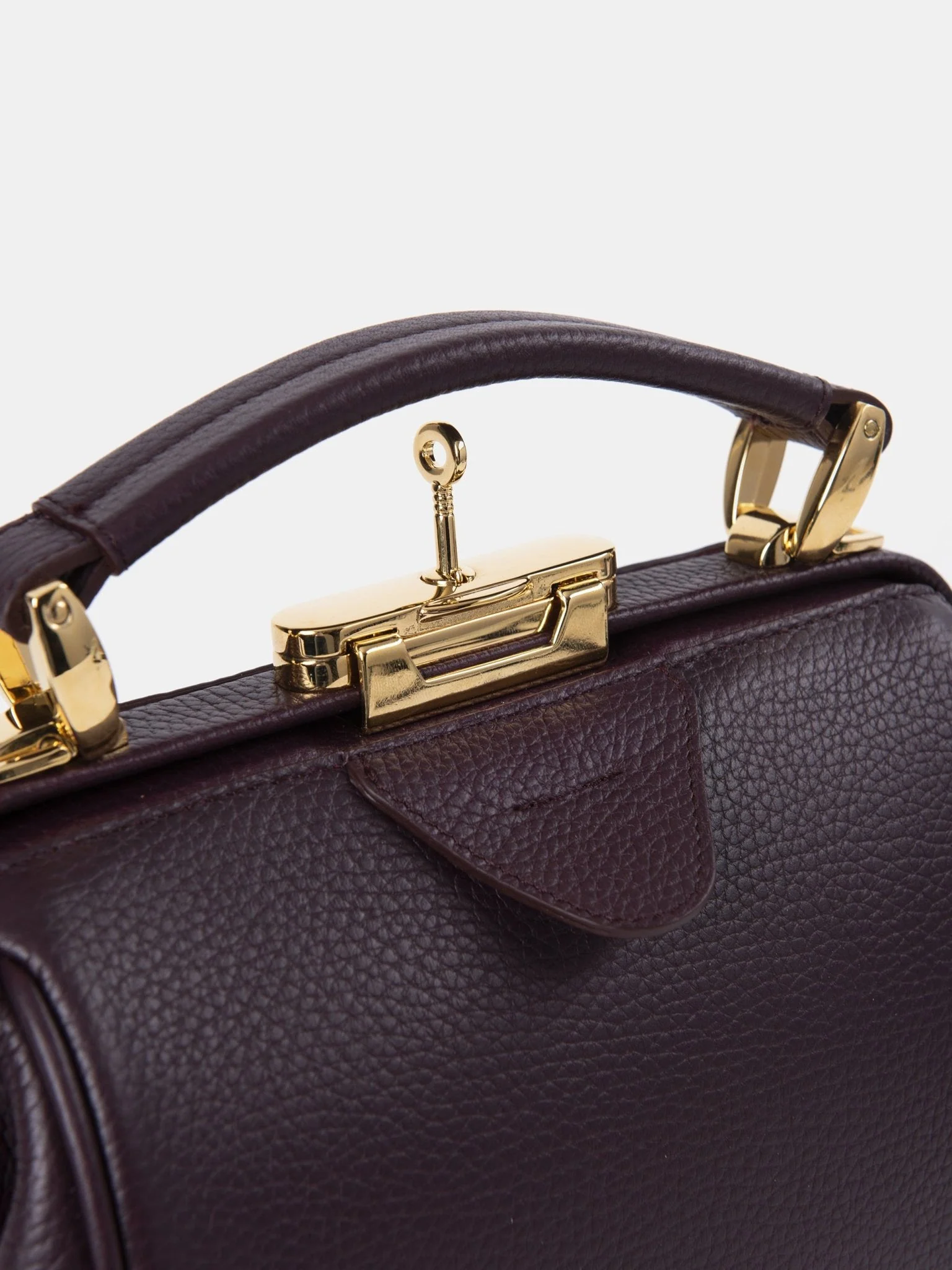 The Mini Sophie - Bordeaux Calf Grain - Image 7