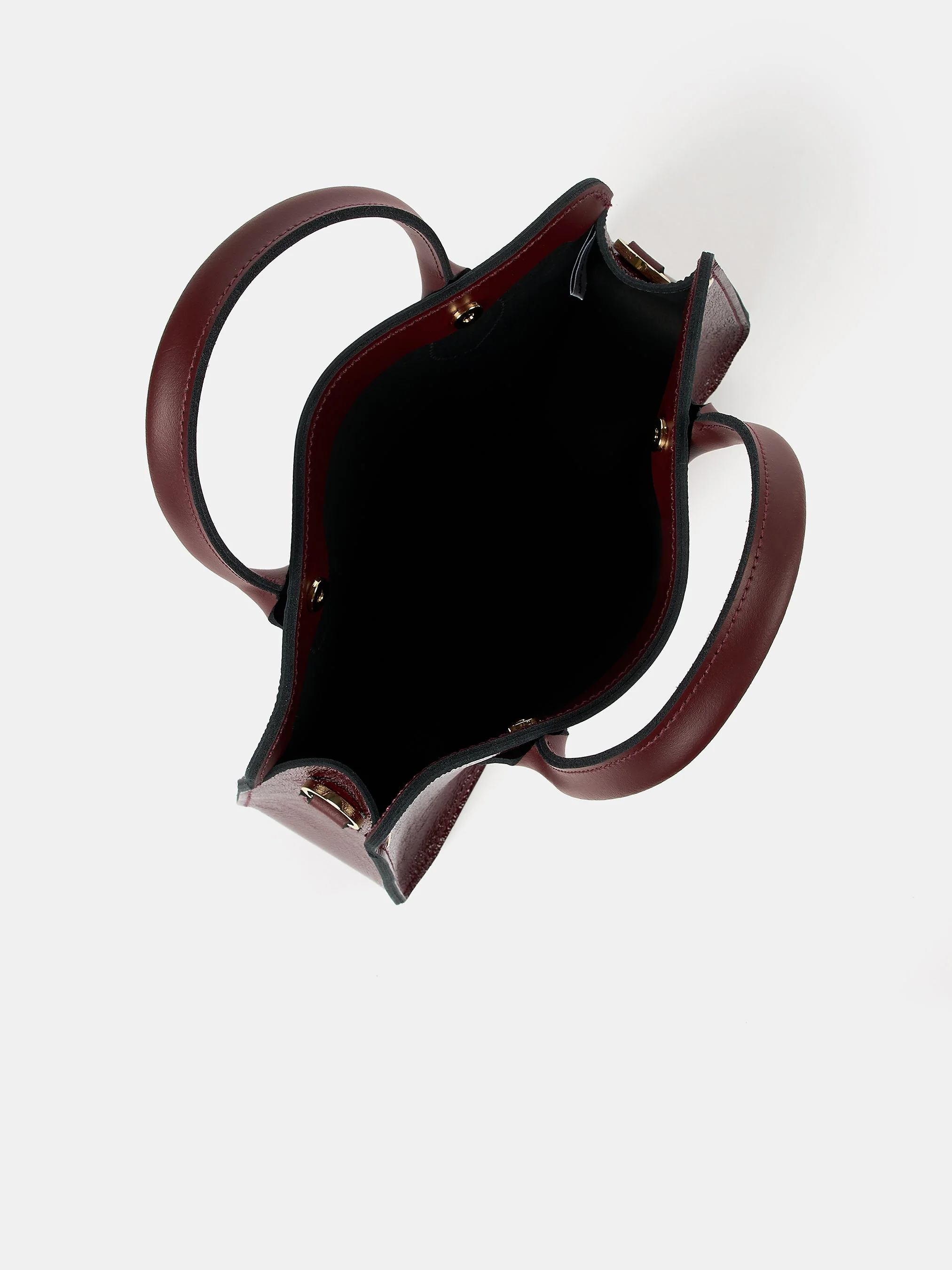 The Mini Work Bag - Oxblood Patent - Image 10
