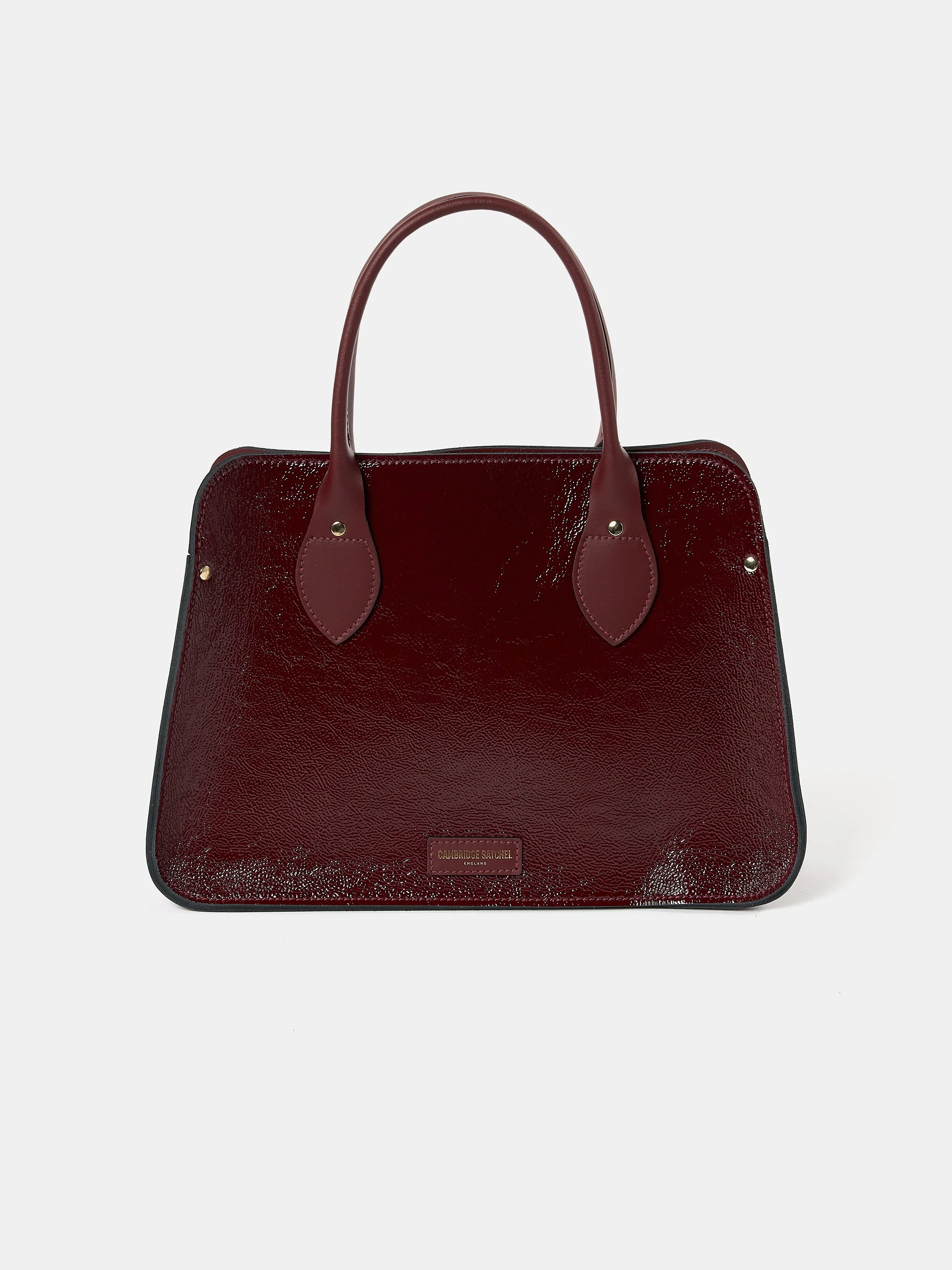 The Mini Work Bag - Oxblood Patent - Image 5