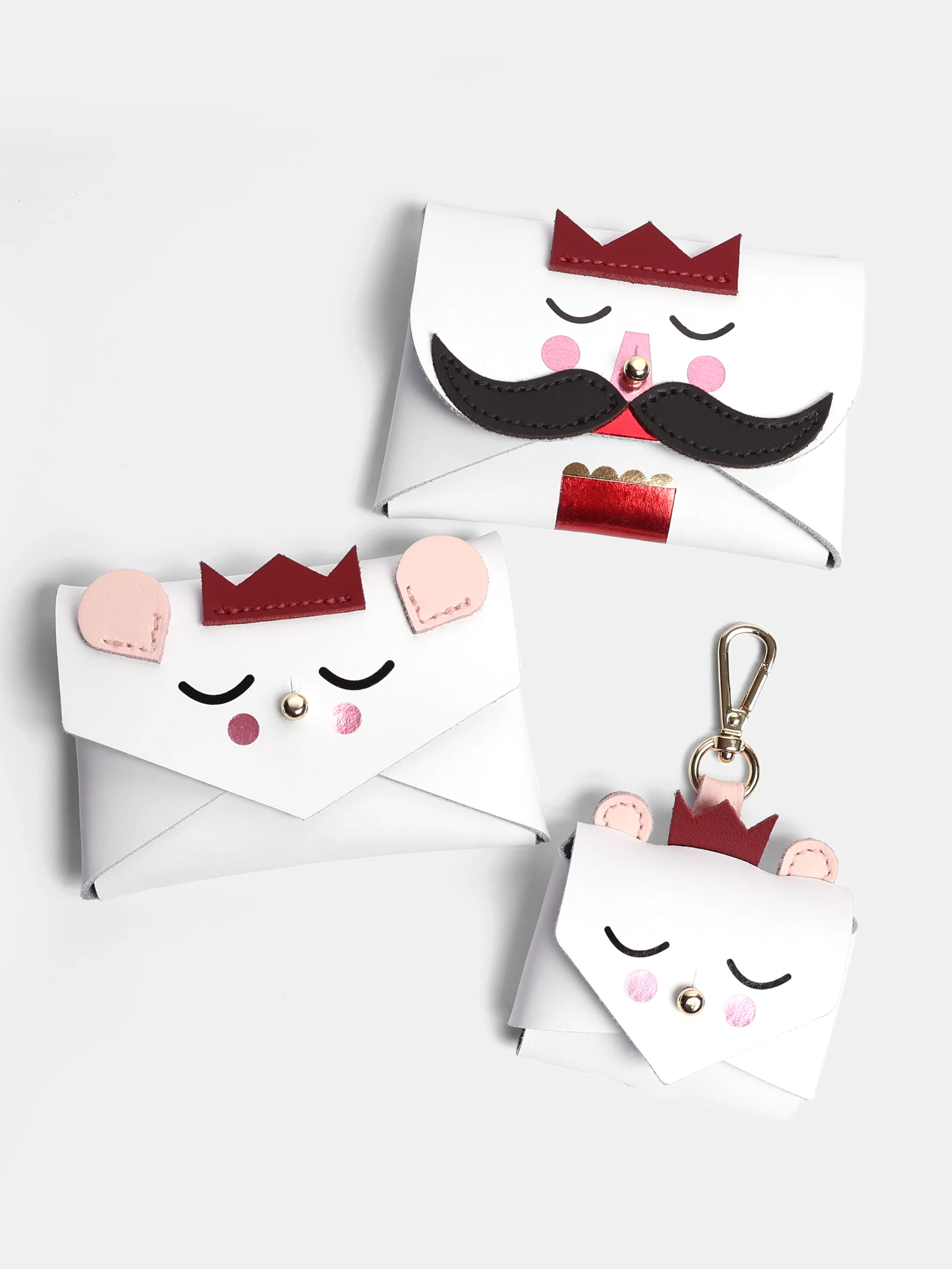 The Mouse AirPods Pro Case - White, Red & Cloud Pink - Image 2