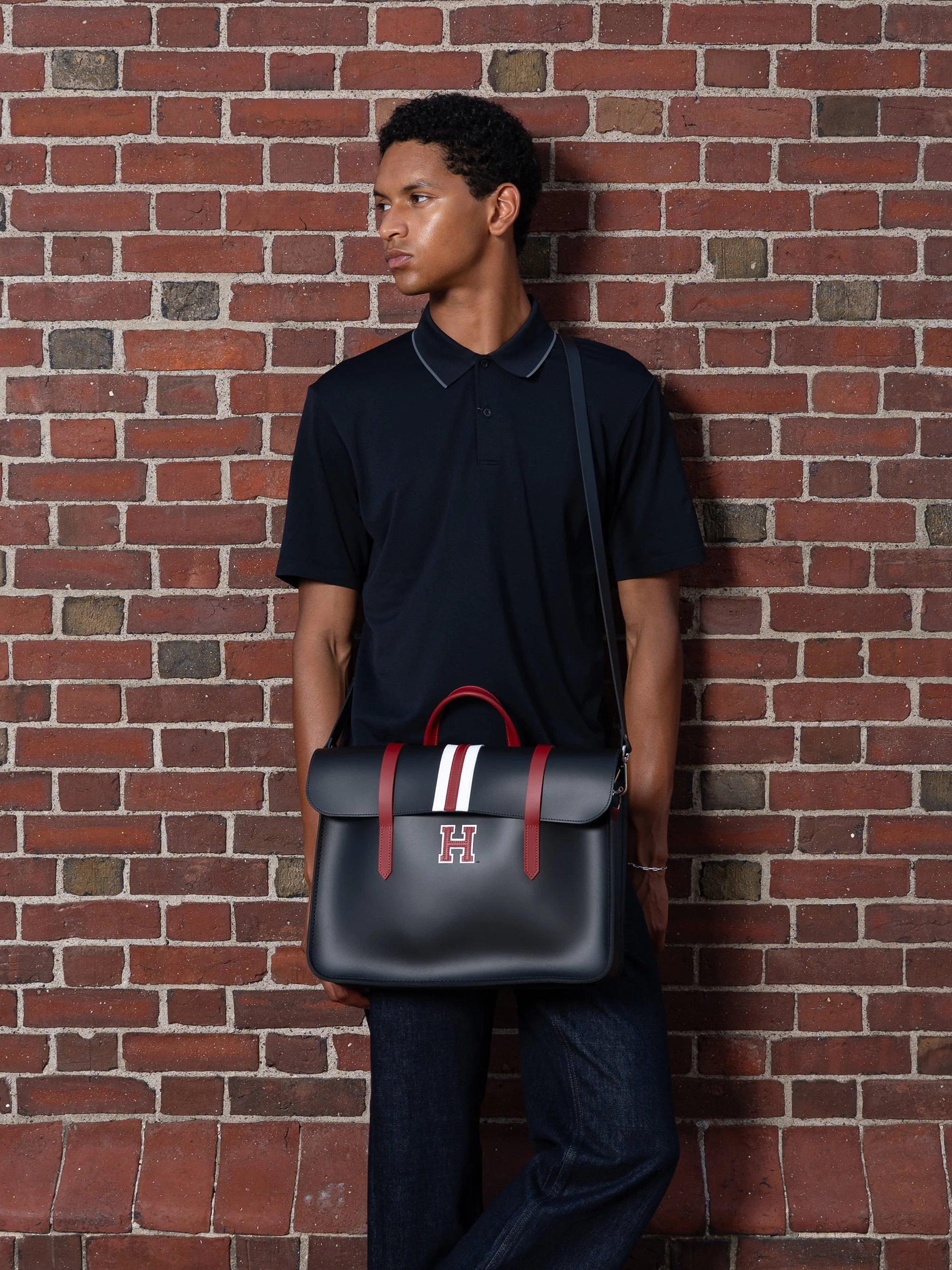 The Music Case - Black with Harvard Stripe - Image 3