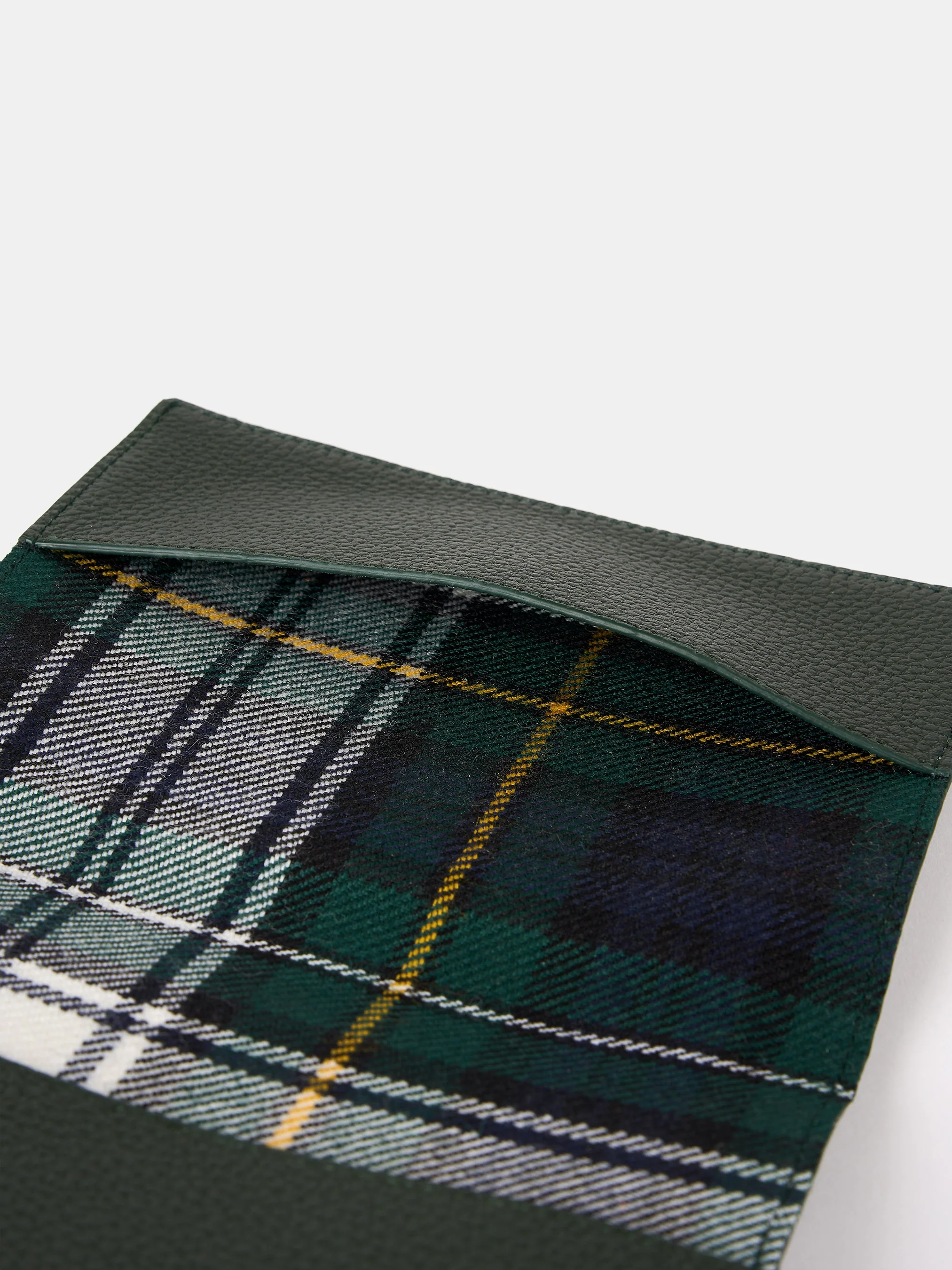 The Passport Cover - Ivy Madras Grain with Tartan - Image 4