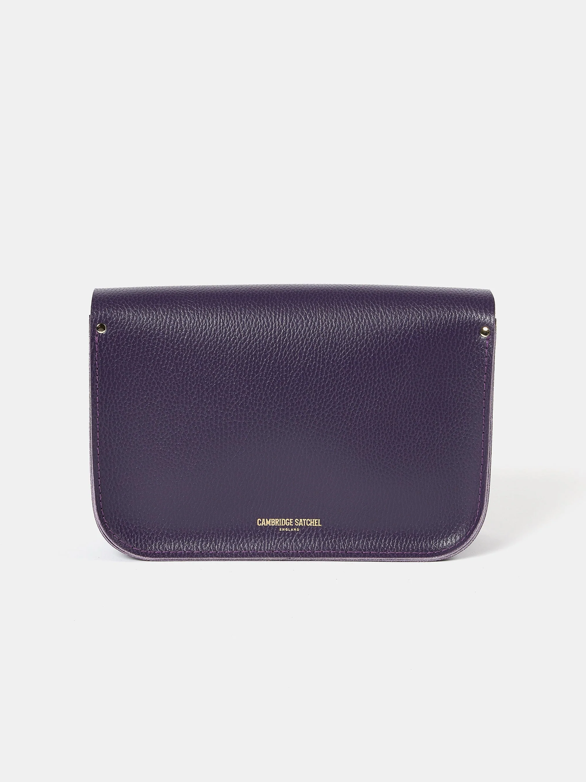 The Satchel Shoulder Bag - Deep Purple Celtic Grain - Image 4