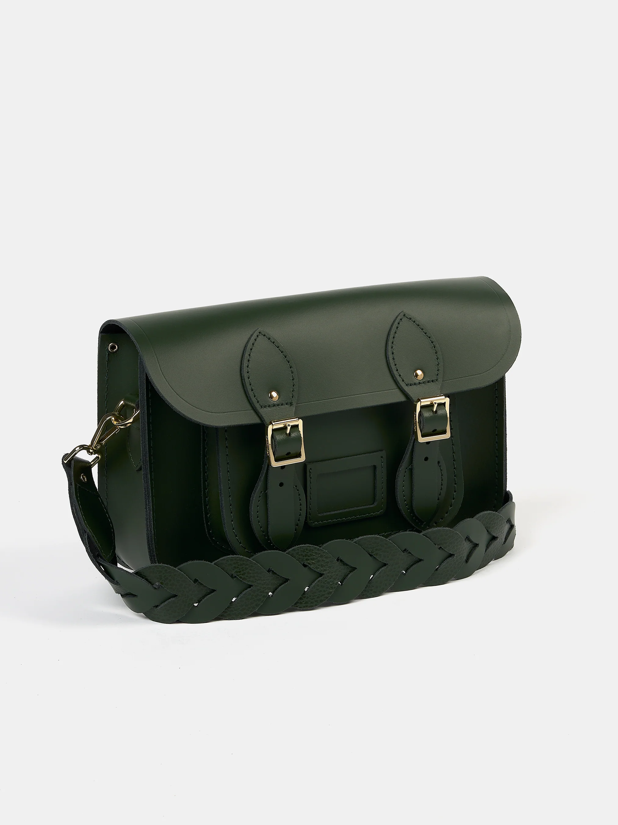 The Satchel Shoulder Bag - Racing Green - Image 3