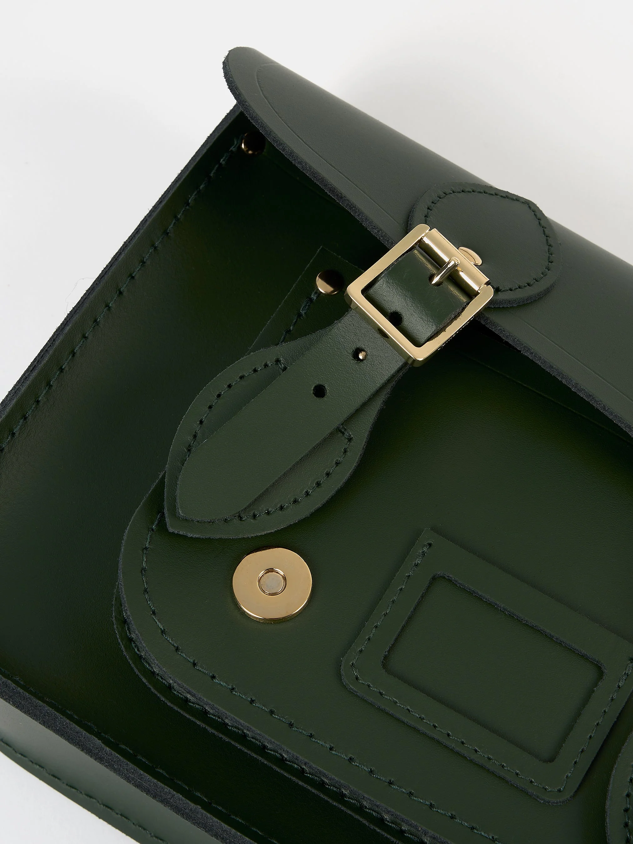 The Satchel Shoulder Bag - Racing Green - Image 6