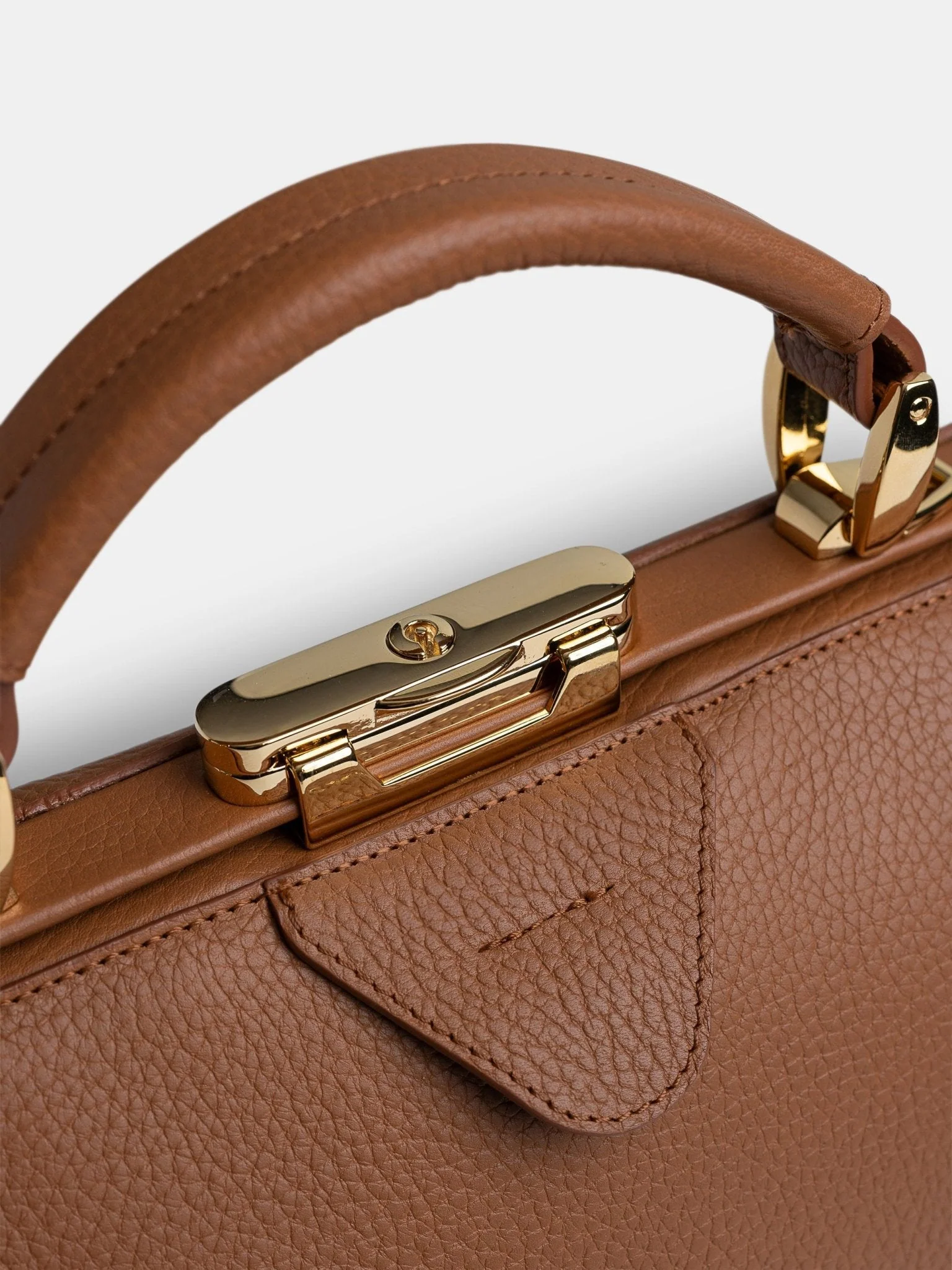 The Sophie -  Havana Brown Calf Grain - Image 10