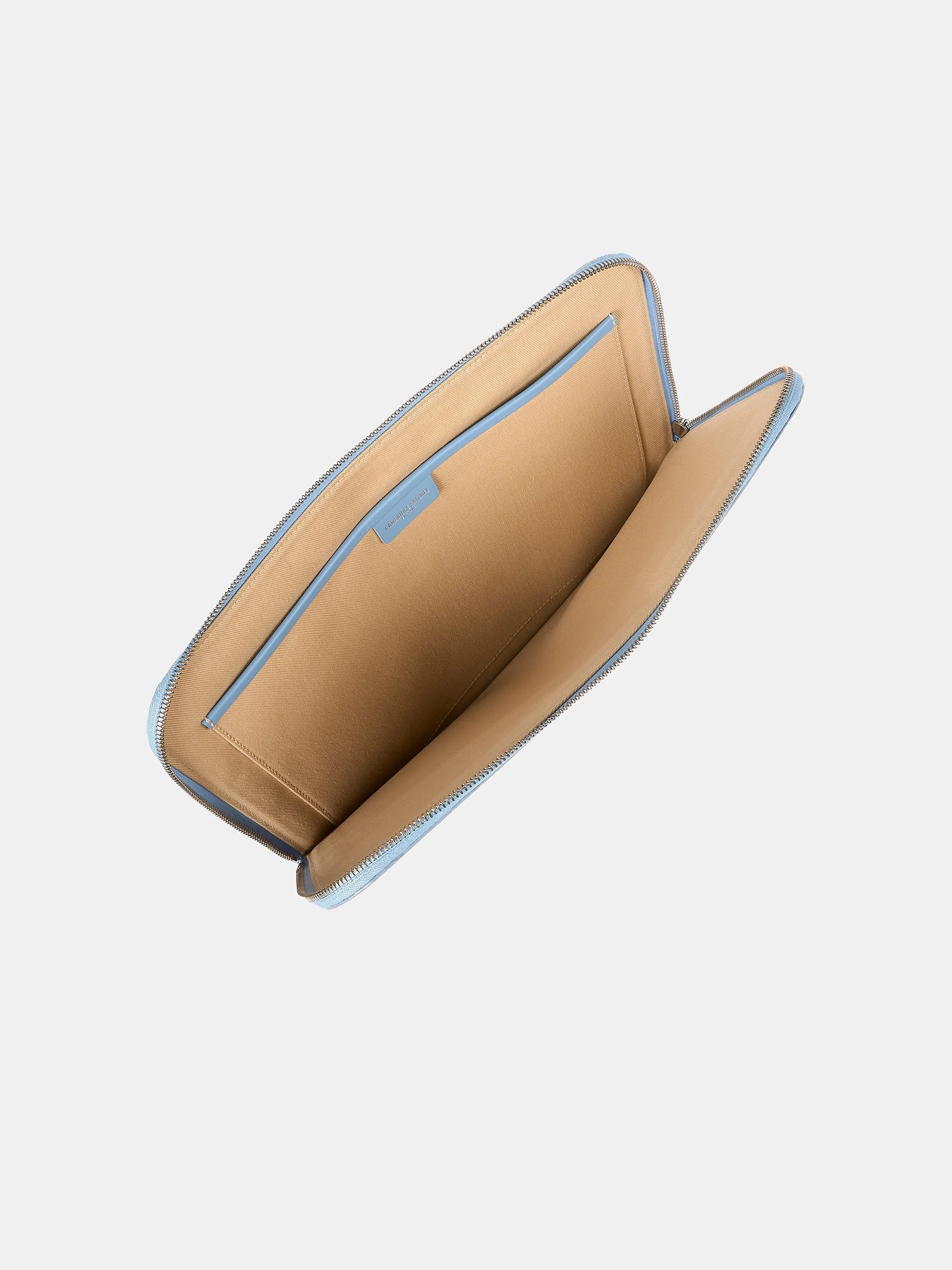 The Zipped Folio - Cloud Blue Calf Grain - Image 6